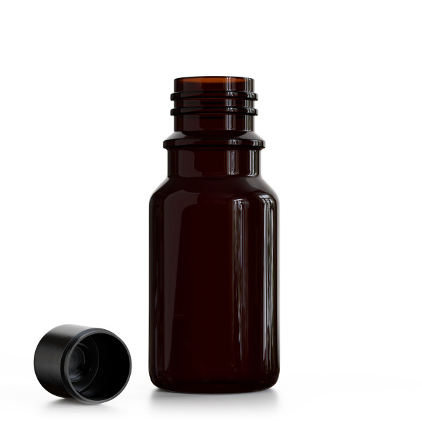 Braunglasflasche 10ml mit Originalitätsverschluss / 6er Set
