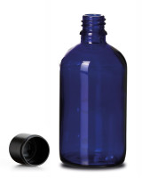 Blauglasflasche 100ml mit Originalitätsverschluss / 6er Set Blauglasflasche 100ml mit Originalitätsverschluss / 6er Set