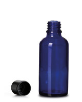 Blauglasflasche 50ml mit Originalitätsverschluss / 6er Set Blauglasflasche 50ml mit Originalitätsverschluss / 6er Set