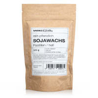 Sojawachs hell Sojawachs hell