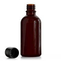 Braunglasflasche 50ml mit Originalitätsverschluss / 6er Set Braunglasflasche 50ml mit Originalitätsverschluss / 6er Set