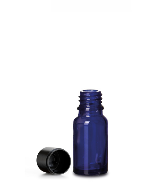 Blauglasflasche 10ml mit Originalitätsverschluss / 6er Set