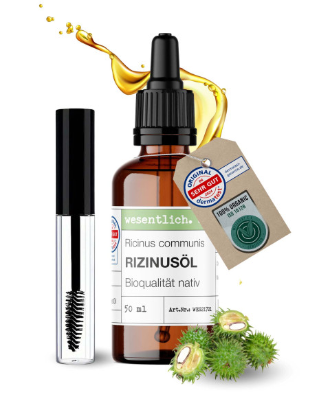 Rizinusöl, kaltgepresst in Bioqualität