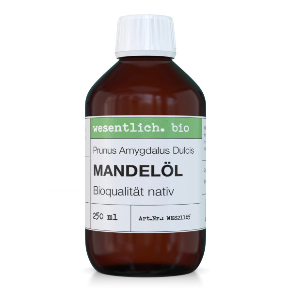 Mandelöl, kaltgepresst in Bioqualität