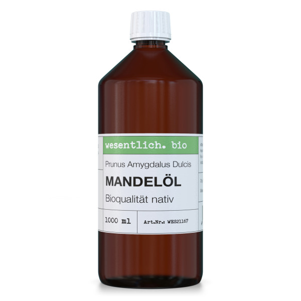 Mandelöl, kaltgepresst in Bioqualität